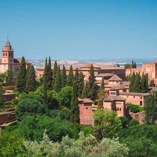 best time to visit Alhambra feature image in dron view