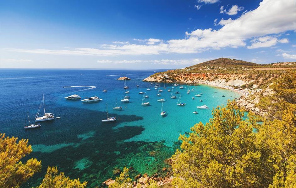 southern spain beach view image