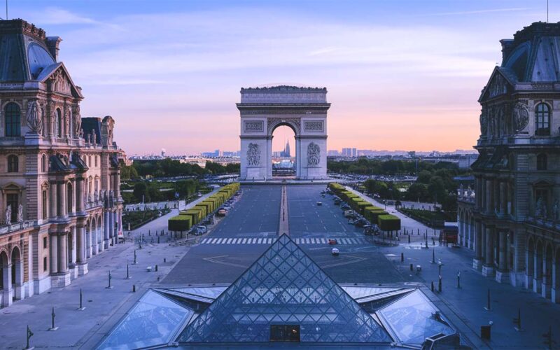 Louvre Museum to Arc de Triomphe