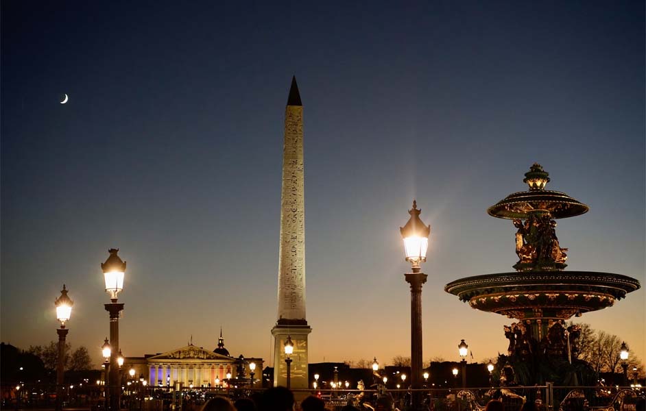 Place de la Concorde is the largest public square in Paris