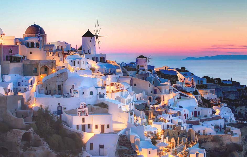 best places to travel to in september - Santorini