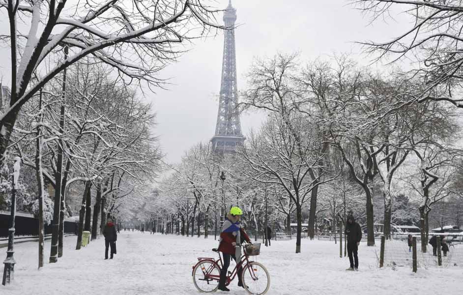 The winter snow of France