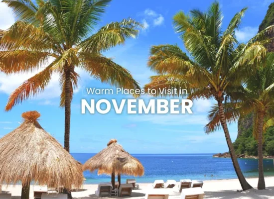 warm places to visit in november