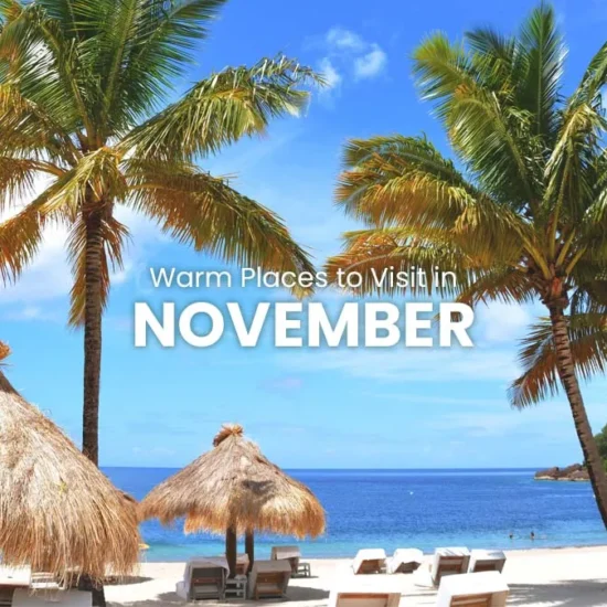 warm places to visit in november