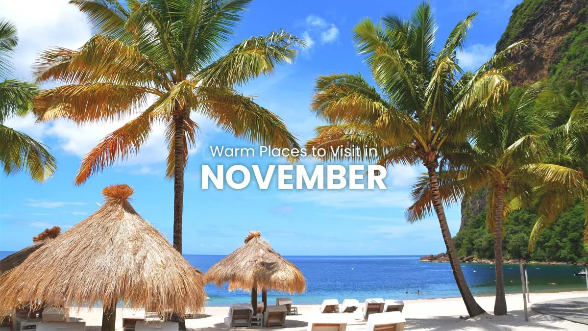 warm places to visit in november