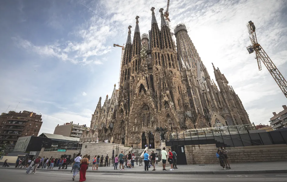 Sagrada Familia, the next top tourist attraction in Barcelona.