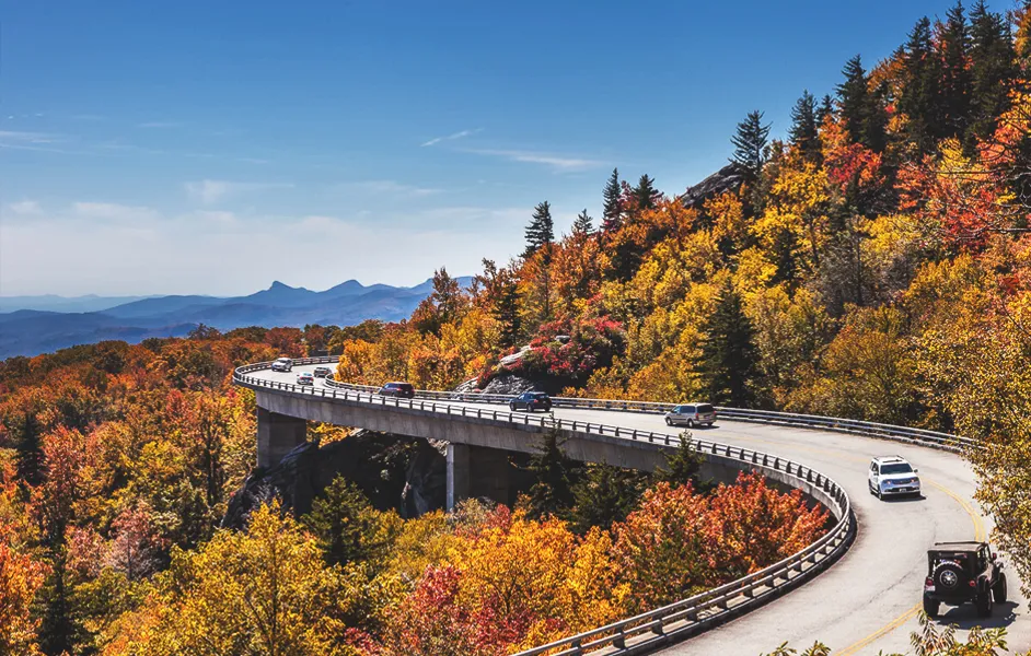 Blue Ridge Parkway is the best places to visit in october