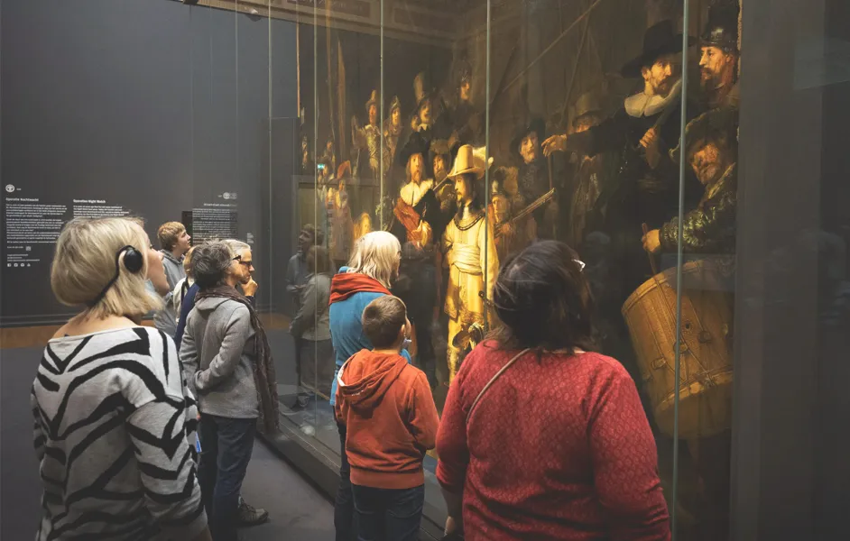 The Night watch is the famous paintings in the rijksmuseum