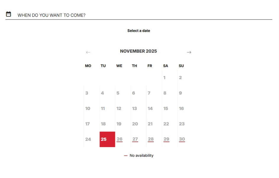 infographic showing ticket availability