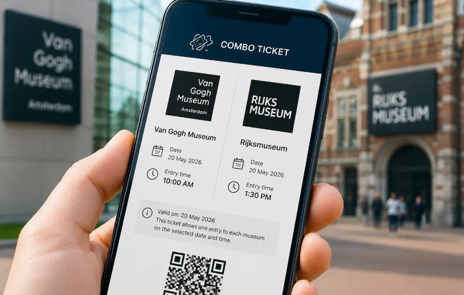 Van Gogh and Rijksmuseum combo Tickets 